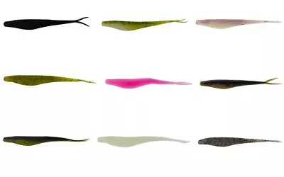 12 Pack Of 4.5 Inch McArthy Tiddler Fluke Jerkbait Soft Plastic Lures • $11.95