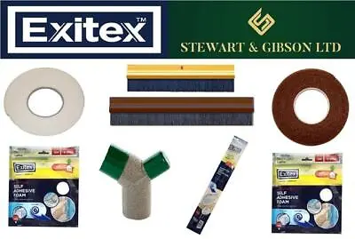 Exitex Draught Excluder Brushes Letter Box P Strip • £8.99