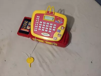 Vintage McDonalds Talking Toy Electronic Cash Register With Menu And Key!! • $34.99