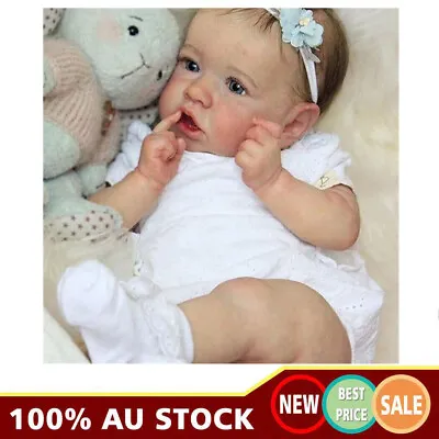 AU 22in Lifelike Reborn Baby Dolls Full Body Silicone Girl Boy Vinyl Toddler Toy • $126.06