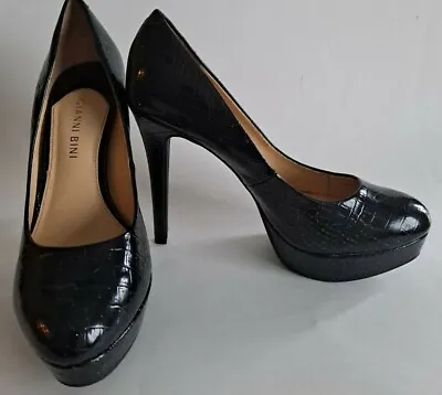 £24.83 • Buy WOMENS Gianni Bini Dress Shoes Stiletto Pumps Size 8 Dark Brown/BLACK COLOR
