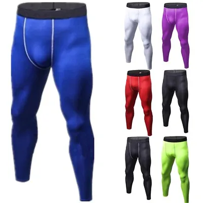 Men's Sport Compression Pants Tights Base Layer Gym Running Workout Sweatpants • $9.66