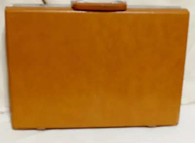 Rare Vintage Samsonite Briefcase Hardshell Camel Color Clean No Key Mcm • $26.99