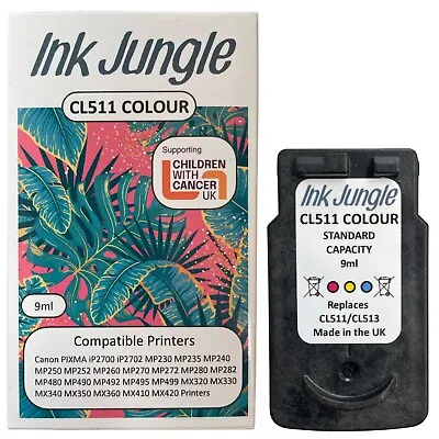 £14.95 • Buy CL511 Colour Ink Cartridge For Canon PIXMA IP2700