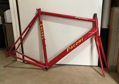 Paconi Super Corsa Columbus Brain Steel ROAD Bike Frame & Fork 57/55cm Med-Large • $500