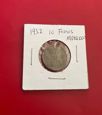 1952  Moracco Maroc 10 Francs Coin - Nice World Coin !!! • $5.95