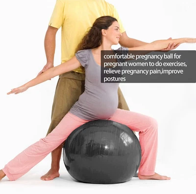 $14.59 • Buy 65cm Yoga Ball For Fitness Anti-Burst Stability Balance Pilates Maternity Ball