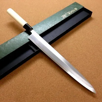 Japanese Masahiro Kitchen Sashimi Yanagiba Knife 12 Inch Yellow Steel SEKI JAPAN • $200.20