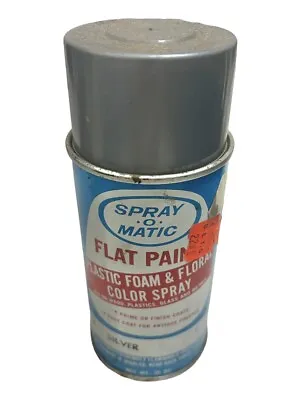 Vintage Spray O Matic Silver Spray Paint Can 90% Full 10 Oz • $29.99