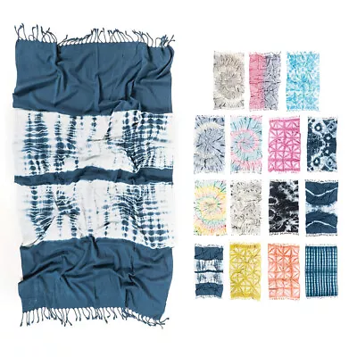 Hencely Tie Dye Beach Towel 37 X 68 Inches 100% Cotton Turkish Beach Towels • £23.75