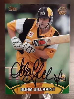 Adam Gilchrist Signed - 2002 Topps Cricket Card - Western Australia • $60