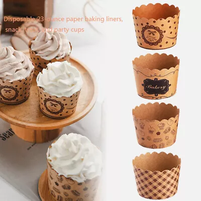 £5.39 • Buy 50Pcs Cupcake Paper Cups Wrapper Baking Cup Set Cake Mold Muffin Cupcake L-k-