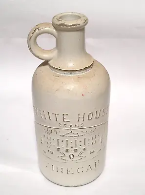 White House Vinegar Vintage 1909 White / Clear Glass Bottle-Antique • $33.25
