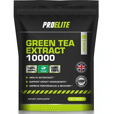 £5.99 • Buy Green Tea Extract Tablets 10,000mg 98% Polyphenols, 80% Catechins ,50% EGCG