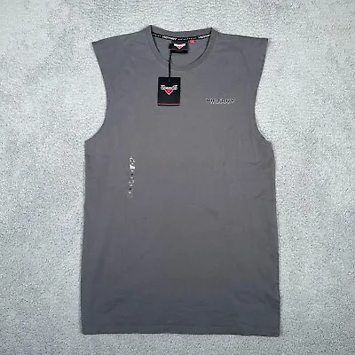 Victory Motorcycles Tank Top Mens Size Medium Gray Sleeveless Muscle Cotton • $17.99