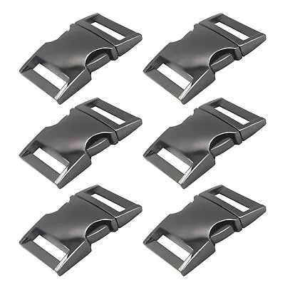 6 Pcs 1 Inch25mm Zinc Alloy Metal Side Release Buckle Paracord Buckles For 25... • $16.14