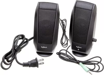 Logitech S120 - 4.4 Watt - 2.0 Stereo Speakers Black (980-000012) For PC And Mac • $99.99