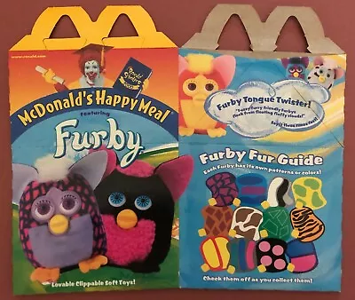 Furby 2000 McDonald's (Two Furbies On Front) Happy Meal Box • $3
