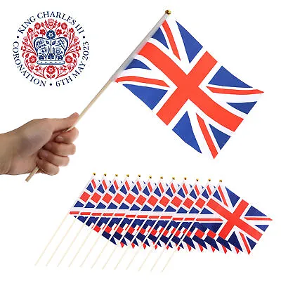 2023 Union Jack Flag Hand Waving British Royal King Coronation Party Event Lot • £649.99
