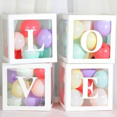 £6.75 • Buy A-Z Boxes Wedding Decoration Love Letter White Box Reception Decor 
