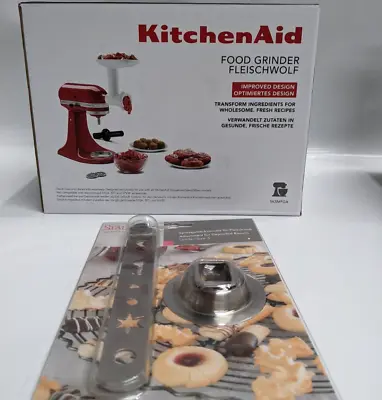 £99 • Buy KitchenAid Food Grinder And Cookie Press Attachment 5KSMFGA 5KSMCCA