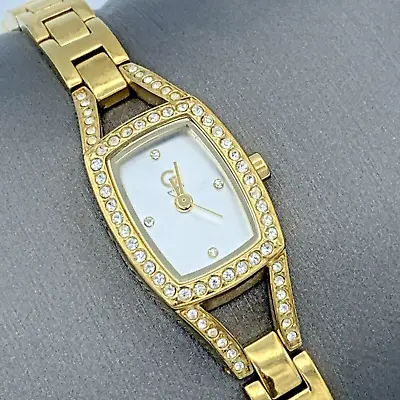 Guess Gold Tone Pave Crystal Bracelet Watch  • $18.50