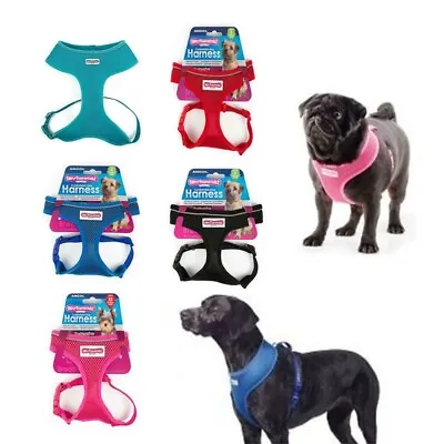 Ancol Comfort Mesh Padded Harness Adjustable Dog / Puppy Comfortable Harnesses • £10.49