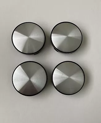 4 Pcs Universal Black  Silver Wheel Center Caps 60mm/ 2 3/8   Fit Many Cars VW • $25.99