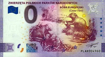 £6.04 • Buy Zero Euro Bill - 0 Euro - Poland - Zwierzeta Polskich Parkow Narodovych 2021-1