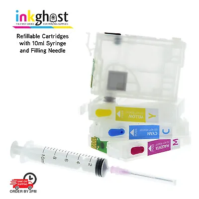 Ink 👻 Refillable Cartridges For Epson 220 220XL WF-2630 2650 2660 2750 2760  • $49.99