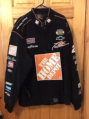 Vintage JH Design NASCAR Tony Stewart Suede/Leather Jacket 3xl • $175