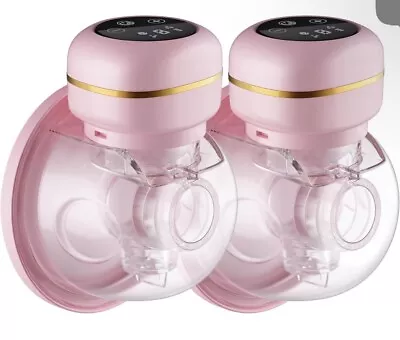 Wearable Electric Breast Pump | Double-Sealed Flange 3 Modes & 9 Levels2 Pack • $28.99