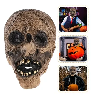 Halloween Skull Horror Helmet Ghost Scary Party Cosplay Props • £14.85