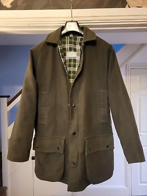 David Andrew Hunting Jacket Measures Size 46 Inch Chest Green Cotton  • £65