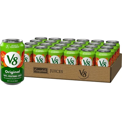 $26.99 • Buy V8 Original 100% Vegetable Juice Vegetable Blend With Tomato Juice 24 Cannew.