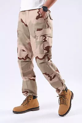 Mens Tactical Military Army Combat BDU Pants Casual Camouflage Cargo Pants • $38.99