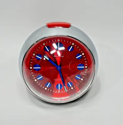 VTG Blessing Chrome Alarm Clock Atomic Space Age West Germany Mid Century Modern • $212.29