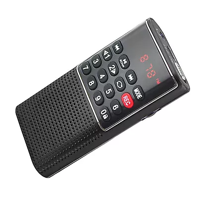Mini Digital Radio MP3 Music Player FM USB SD Card Speaker Portable Rechargeable • $13.64