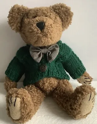 Vintage The Boyds Collection Teddy Bear 1985-98 Green Jacket Bow Tie-Retired • $12