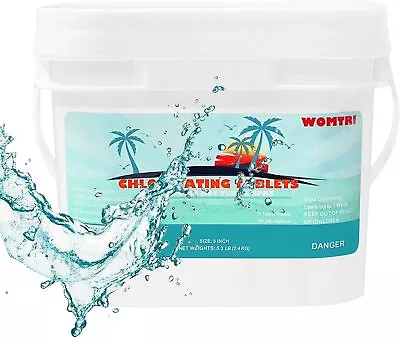 3  5 LBS Chlorie Tablets For Swimming Pools Longlasting Chlorinting For Hot Tubs • $71