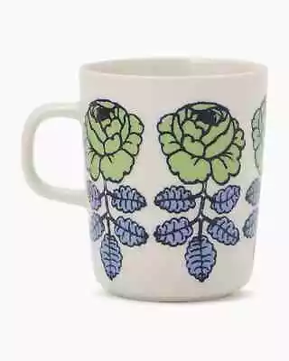 Marimekko Vihkiruusu Mug Cup Asia Limited Light Green×White NEW • $79