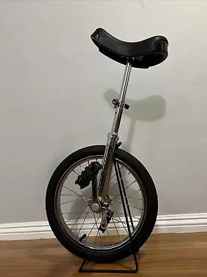 Vintage Torker Unistar CX Unicycle Single Wheel Bike W/ Chrome Frame WORKS GREAT • $82.49