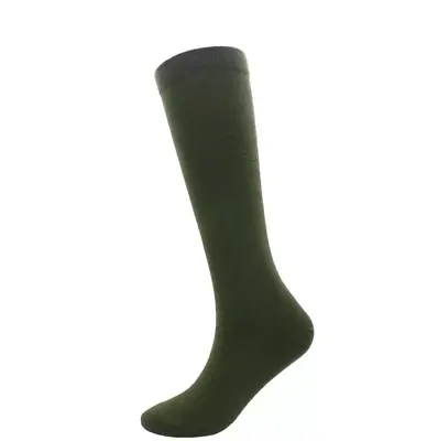 Mens GREEN Socks Long Wellington Boot Wellie Liners Gardening Sock Sizes UK 7-12 • £4.90