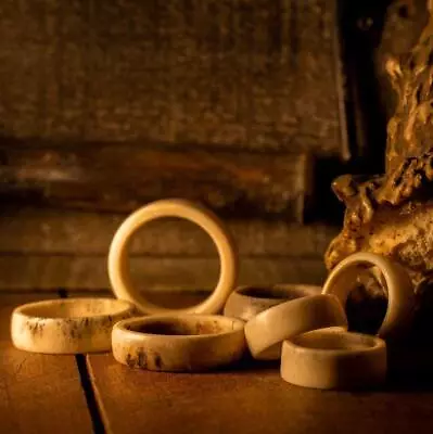 Deer Antler Ring | Shed Elk Antler Band For Hunters Men Naturalist | Handmade • $50