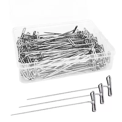 200 Pcs 2 Inch Stainless Steel T Pins Sewing Pins For Wigs Foam Head Quilting • $10.50