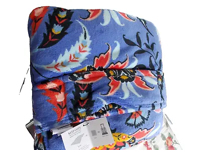 Vera Bradley MURAL GARDEN 60 By 45 Travel Fleece Pillow/blanket NWT • $32.80