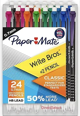 Paper Mates Mechanical Pencils.Classical #2 Pencil 0.7mm  24 Count • $9.99