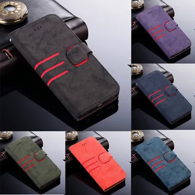 Ultra Thin Magnetic Flip Stand Wallet Leather Case Cover For IPhone X 8 6 7 Plus • £4.95