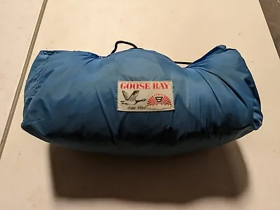 Vintage Sleeping Bag Goose Bay Cloud 9 Nine Down Filled Blue • $99.99