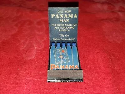 Vintage Feature Matchbook From Panama Man Carbon Paper Brooklyn Ny • $9.99